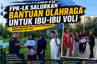 FPK-LK Salurkan Bantuan Perlengkapan Olahraga Volly, Wujud Dukungan terhadap Muda Mudi Kenegerian Lipat Kain