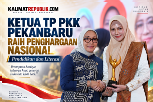Ketua TP PKK Pekanbaru Raih Apresiasi Nasional Pendidikan dan Literasi, Wako Agung: Perluas Manfaat Untuk Masyarakat