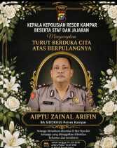 Polres Kampar Berduka, Aiptu Zainal Arifin Tutup Usia