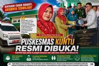 Kepala UPTD Puskesmas Kuntu: Ini Amanah untuk Meningkatkan Pelayanan Kesehatan Masyarakat
