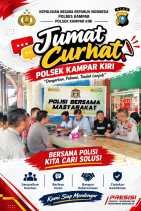 Jumat Curhat, Kapolsek Kampar Kiri Tampung Aspirasi Warga Lipat Kain, Bahas Keamanan dan Kelancaran Lalu Lintas