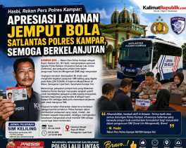 Hasbi, Rekan Pers Polres Kampar: Apresiasi Layanan Jemput Bola Satlantas Polres Kampar, Semoga Berkelanjutan