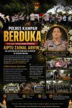 Polres Kampar Berduka, Aiptu Zainal Arifin Dimakamkan Secara Kedinasan dengan Upacara Kehormatan