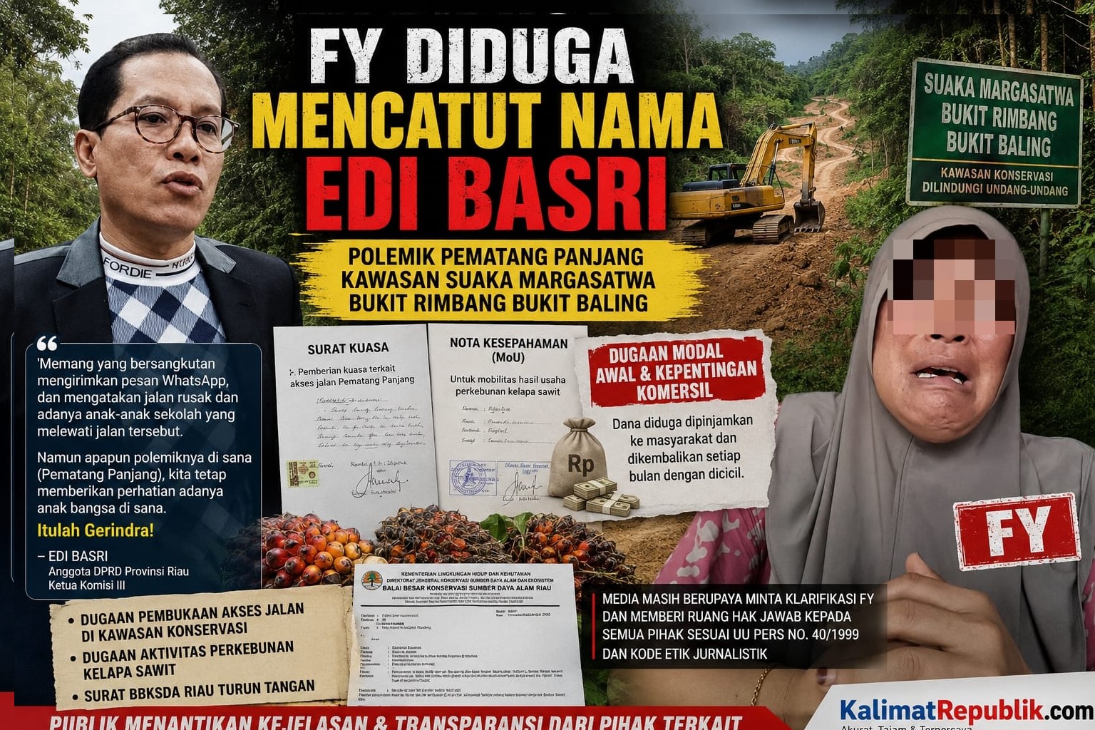 Nama Edi Basri Disebut dalam Video FY, Polemik Pematang Panjang Kembali Jadi Sorotan Publik