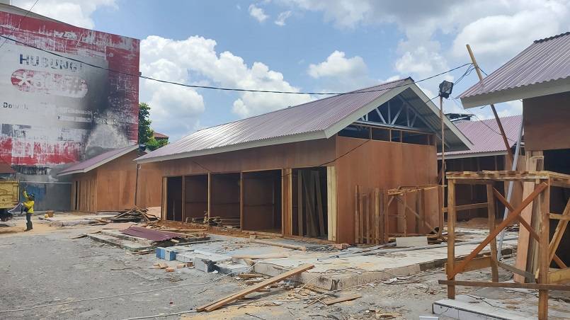 Progres Pembangunan Capai 80 Persen, Kios Pasar Cik Puan Segera Dibagikan ke Pedagang