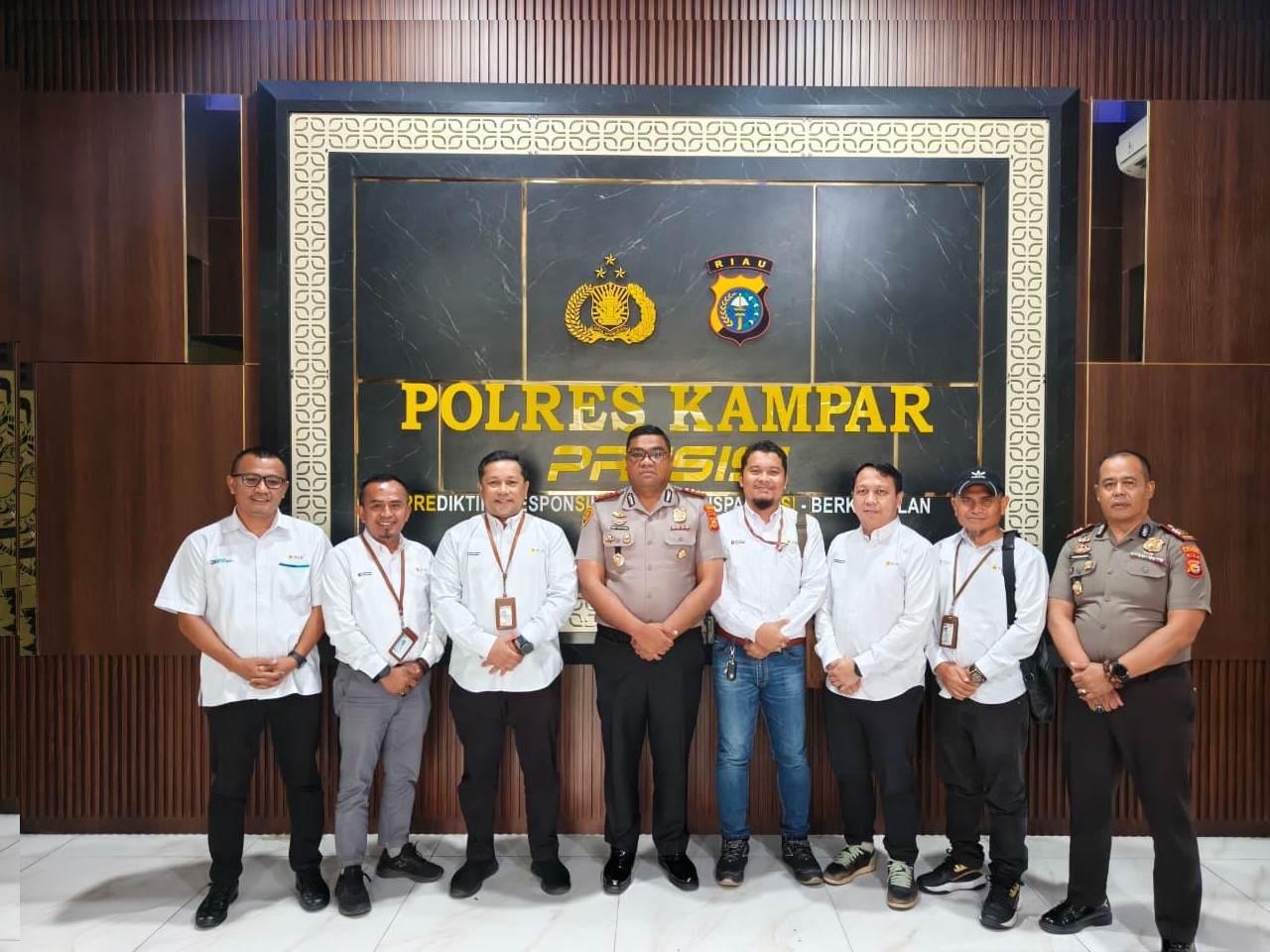 PLN UP3 Bangkinang Perkuat Sinergi Pengamanan Listrik Bersama Polres Kampar
