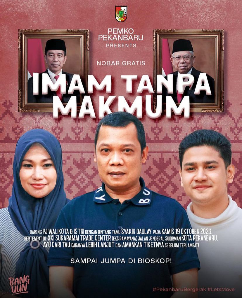 Kuy Ramaikan, Pj Wali Kota Ajak Warga Nobar Gratis Film 