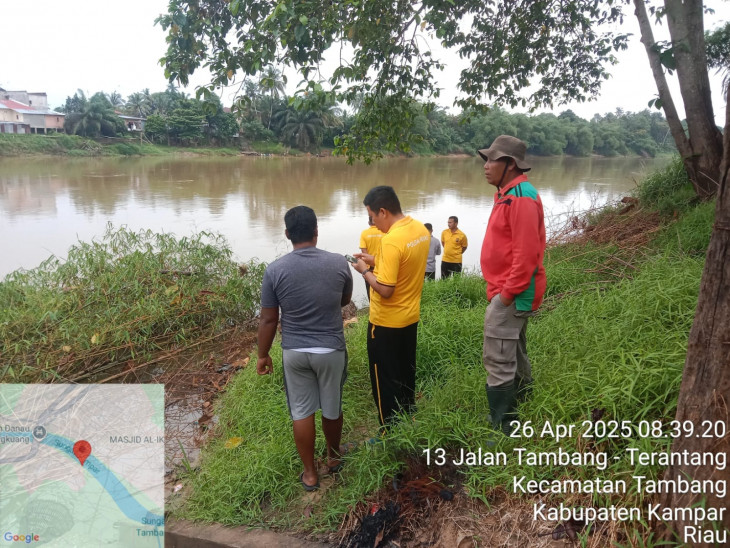 Warga Desa Palung Raya Hanyut di Sungai Kampar, Tim Gabungan Lakukan Pencarian
