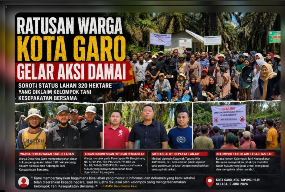 Mediasi Alot di Kebun Sawit Kota Garo, FPPM Minta Kejelasan Legalitas Pengelolaan Lahan 320 Hektare