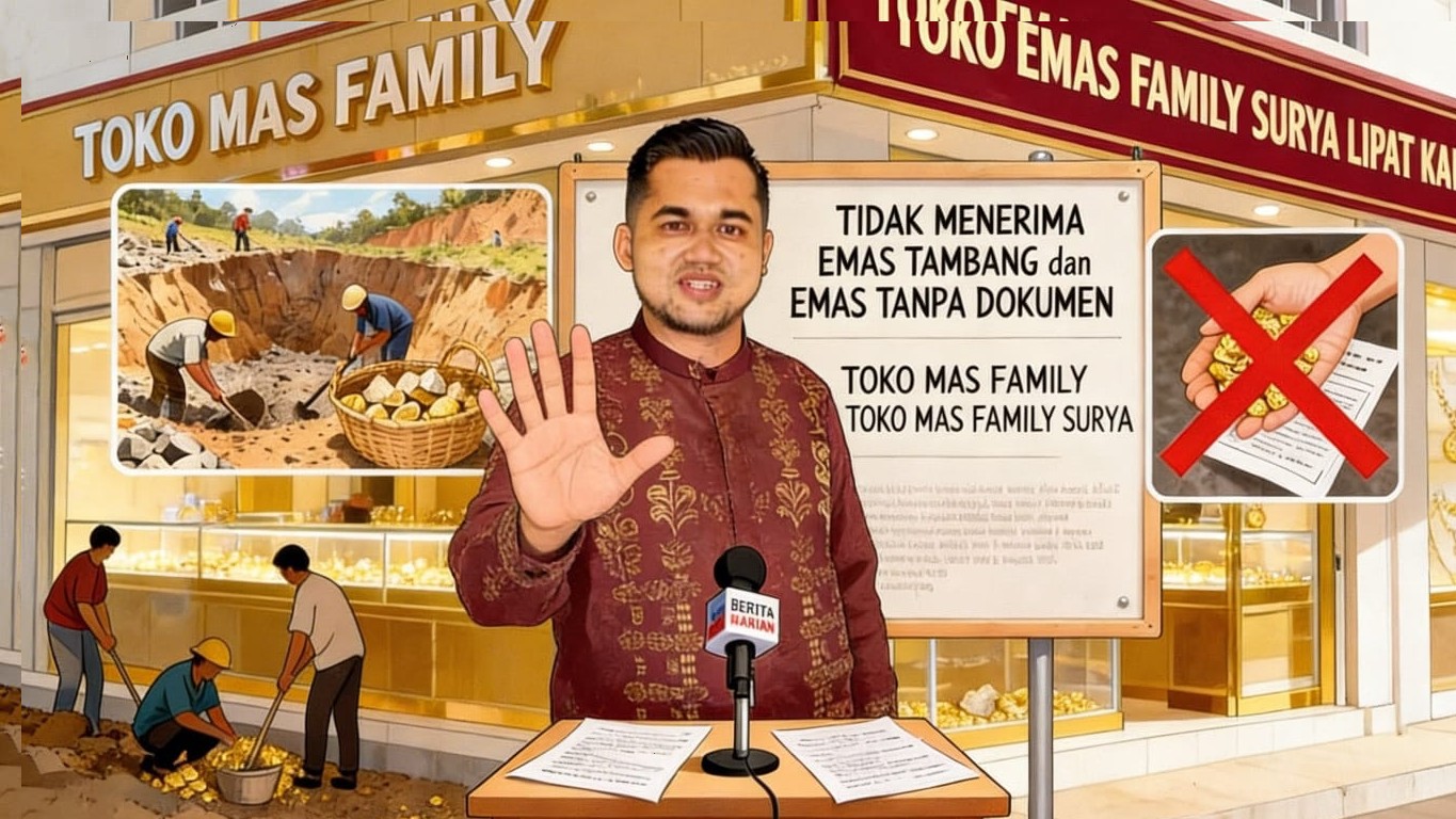 Tegas Tidak Terima Emas Pertambangan dan Tanpa Dokumen, Dua Toko Emas Sampaikan Pengumuman!