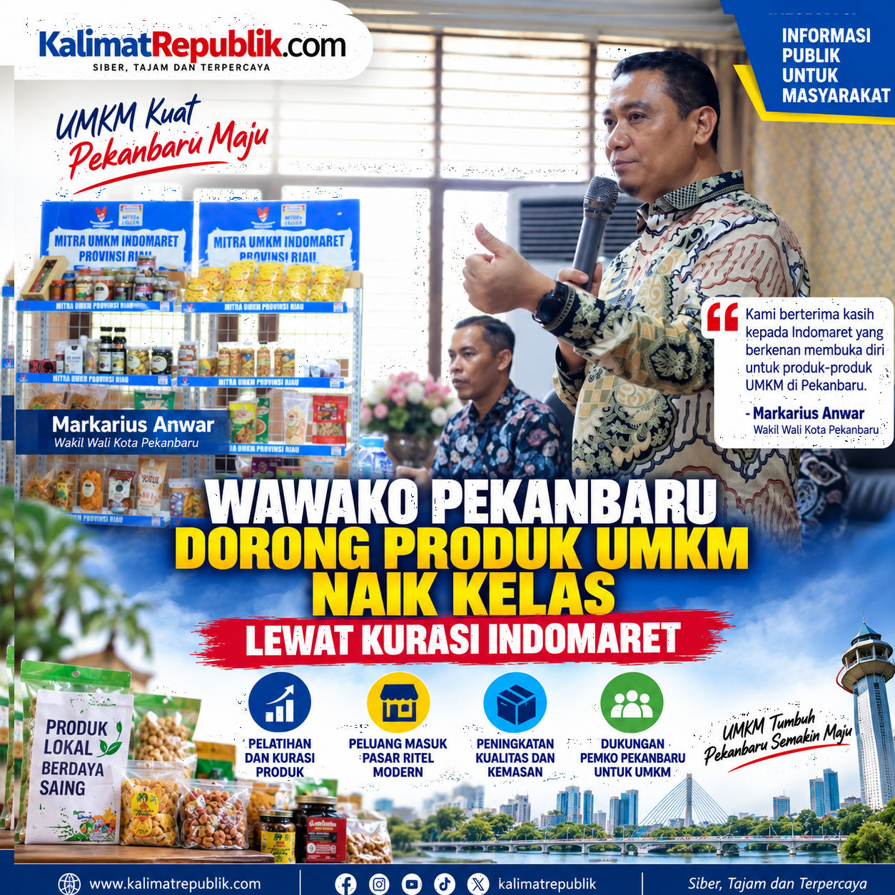 Wawako Pekanbaru Dorong Produk UMKM Naik Kelas Lewat Kurasi Indomaret