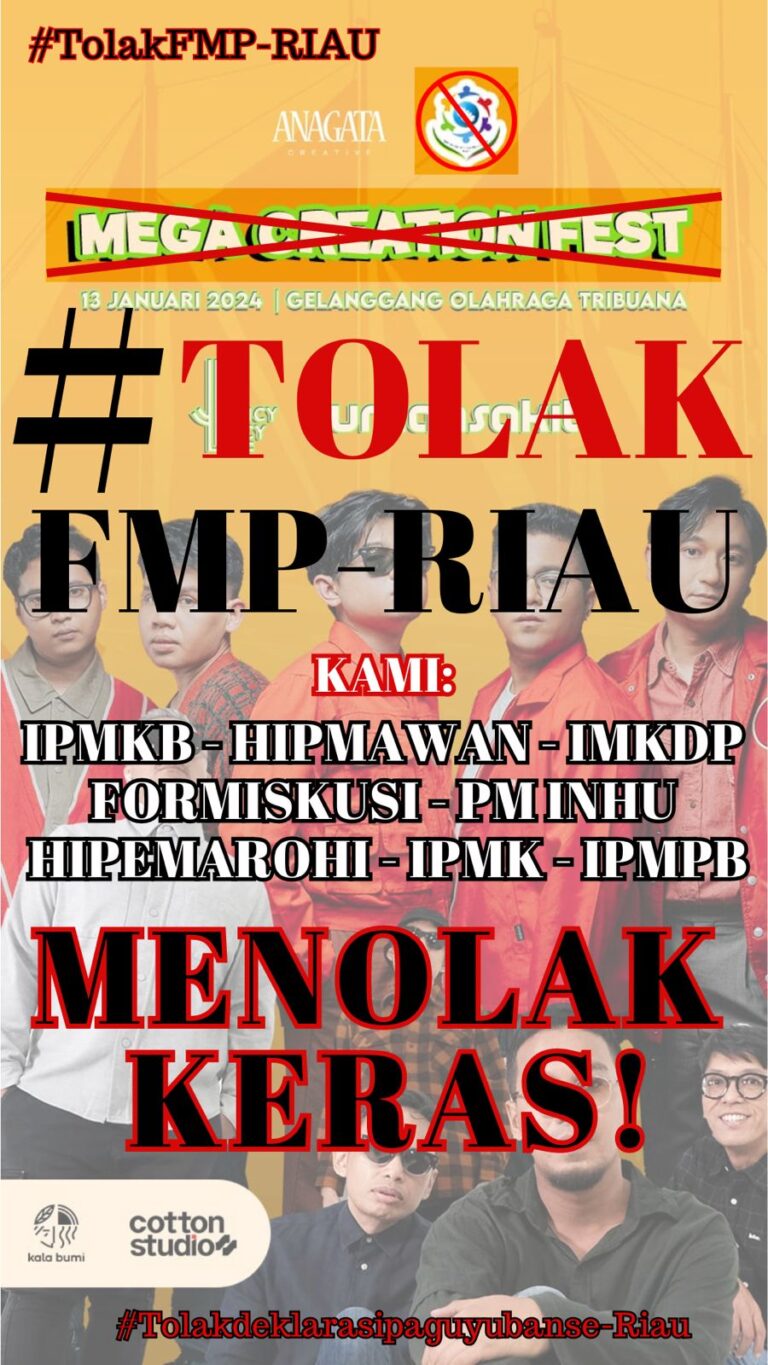 Datangkan Artis Ibu Kota, Deklarasi Forum Paguyuban Se-Riau Ditolak 7 Paguyuban Mahasiswa Kab/Kota di Riau