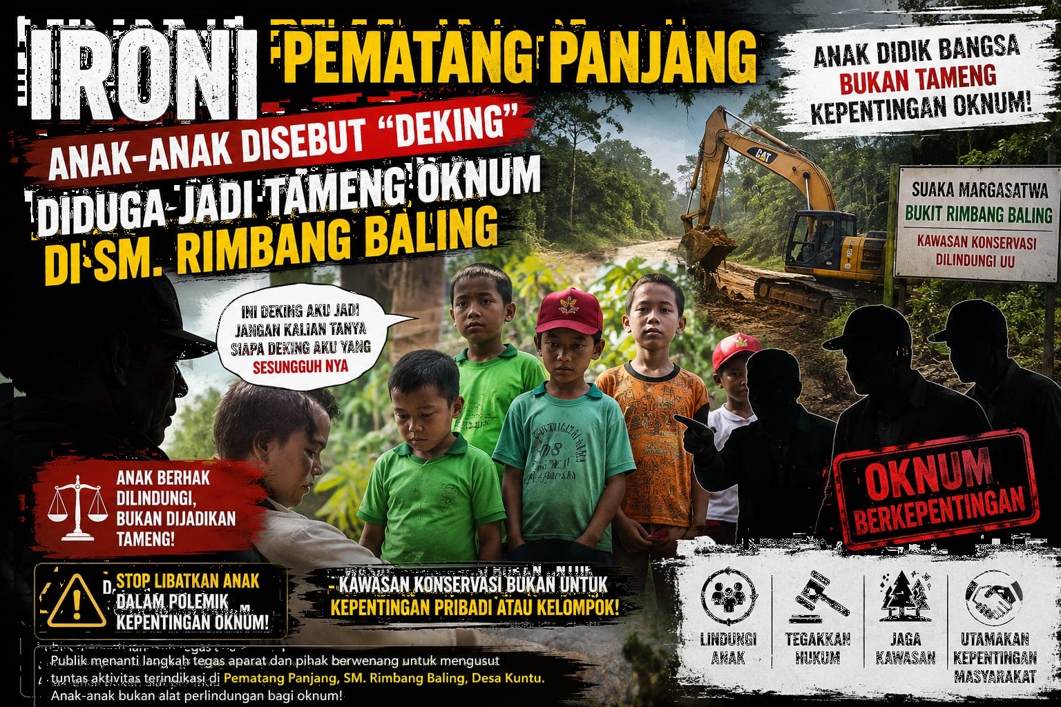 Ironi Pematang Panjang: Anak-Anak Disebut 