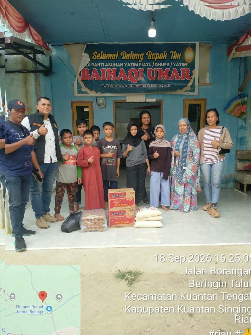 Jum'at Berkah, Keluarga Besar Patrolikriminal86.com Bagikan Sembako ke Dua Panti Asuhan di Beringin Taluk