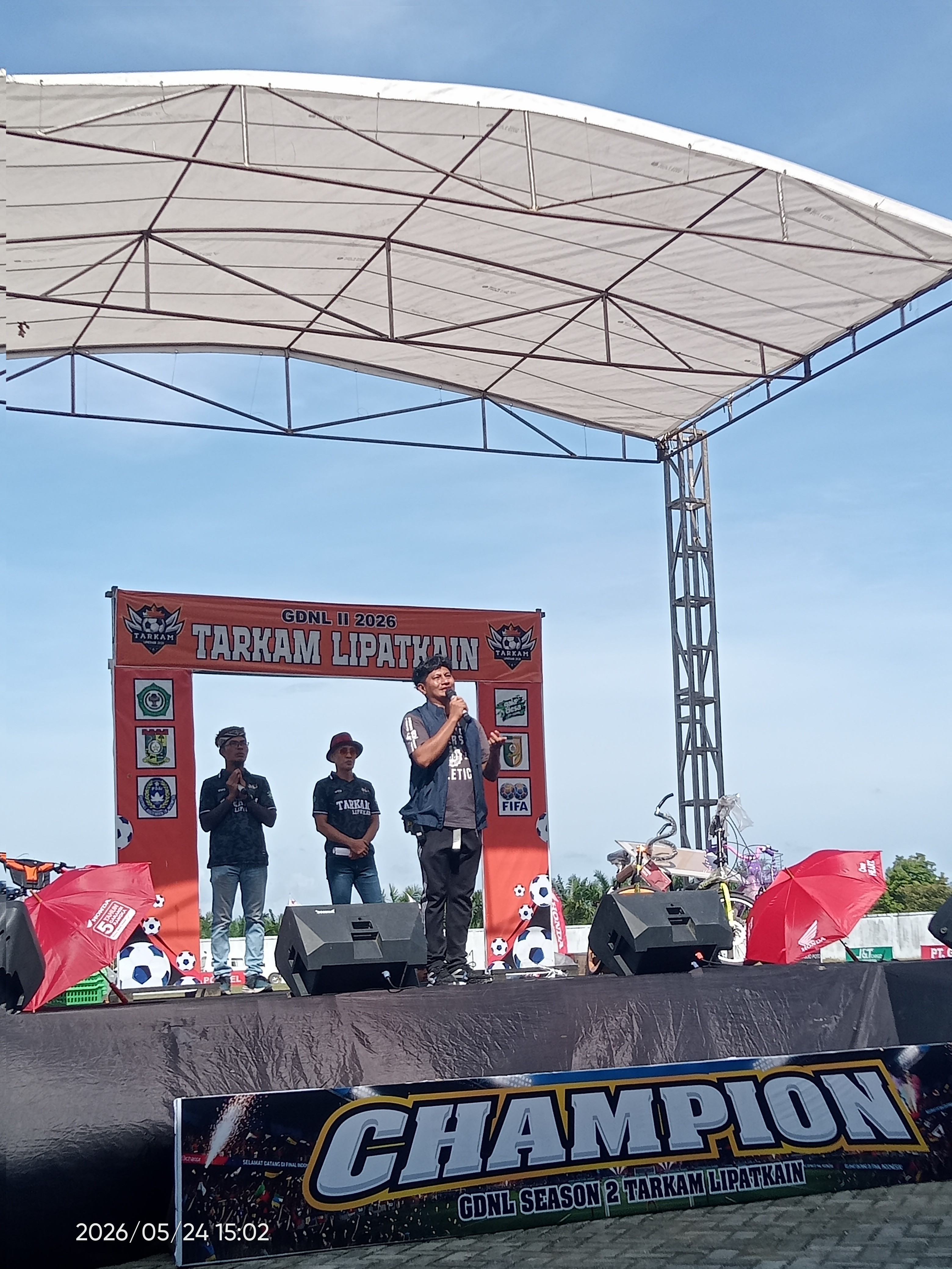 GDNL Season 2 Tahun 2026 Tarkam Lipat Kain, Dody Rasyid Amin: Turnamen Ini Wadah Persaudaraan Kampar-Kuansing di Kenegerian Lipat Kain