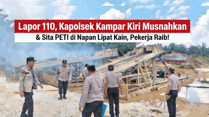 Gempar!!! 6 Rakit PETI Diamankan, Pelaku Hilang Bagai Ditelan Sungai