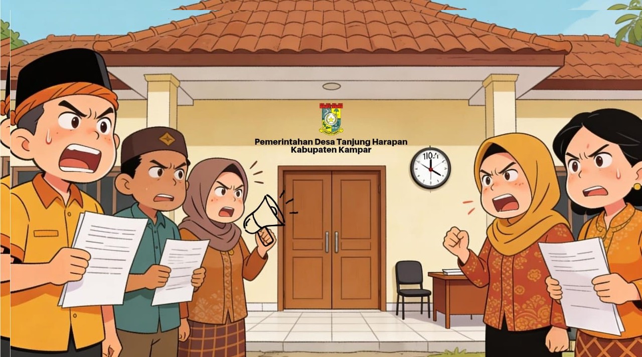 Masyarakat Keluhkan Jarangnya Pelayanan di Kantor Desa Tanjung Harapan