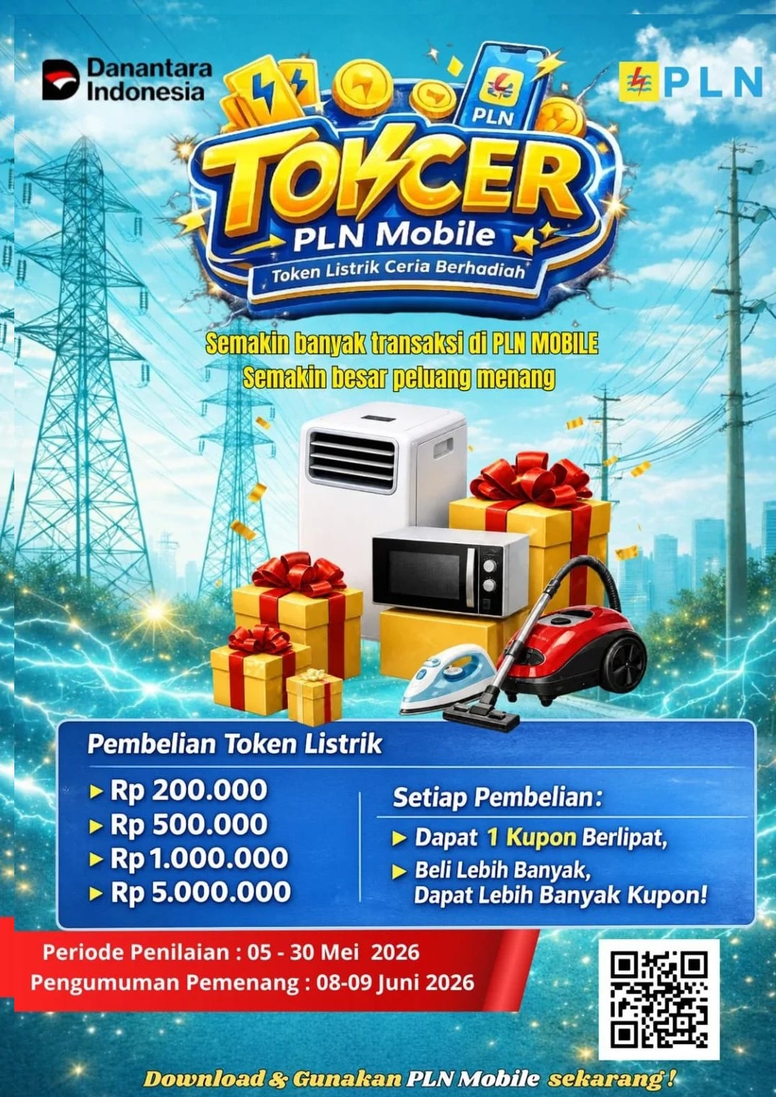 PLN Perkuat Transaksi Digital Pelanggan melalui Program TOKCER PLN Mobile