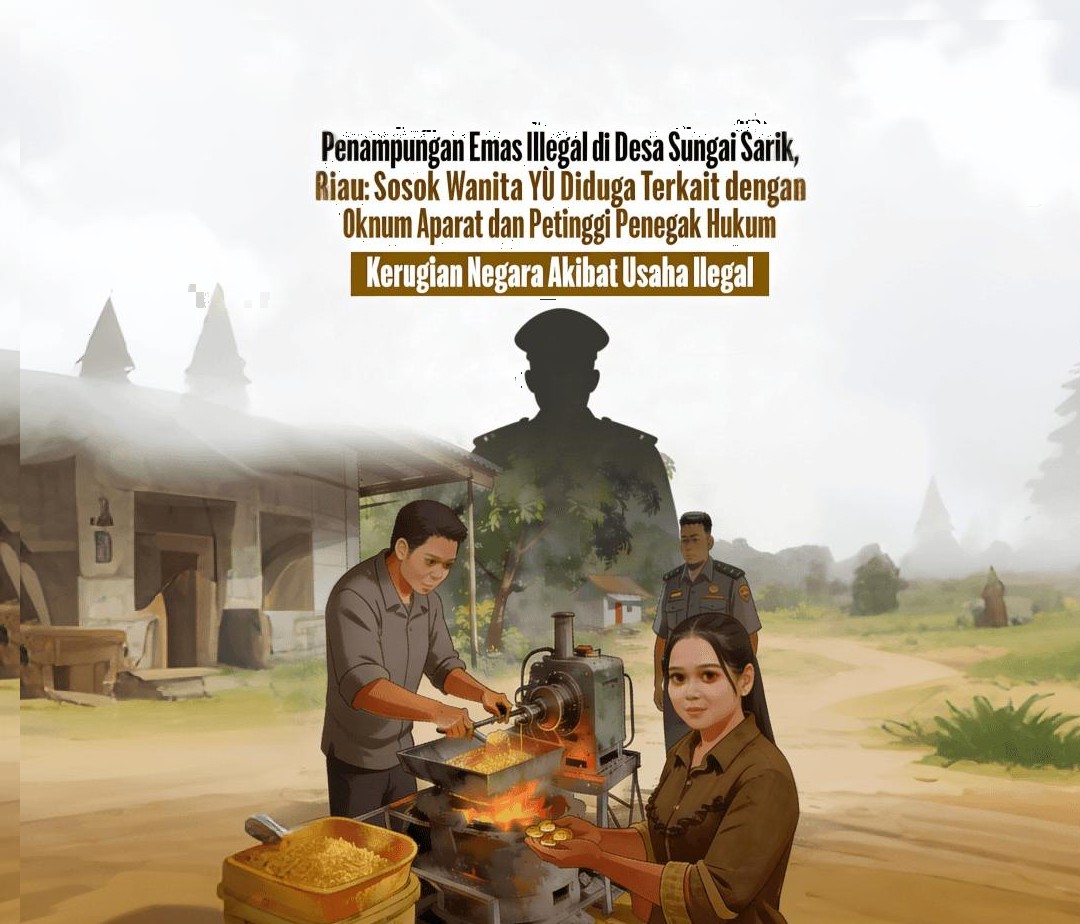Isu Penampungan Emas Ilegal Hasil Tambang Tanpa Izin Mengemuka di Desa Sungai Sarik, Sosok Wanita Inisial YU Disebut-sebut Pelaku Utama