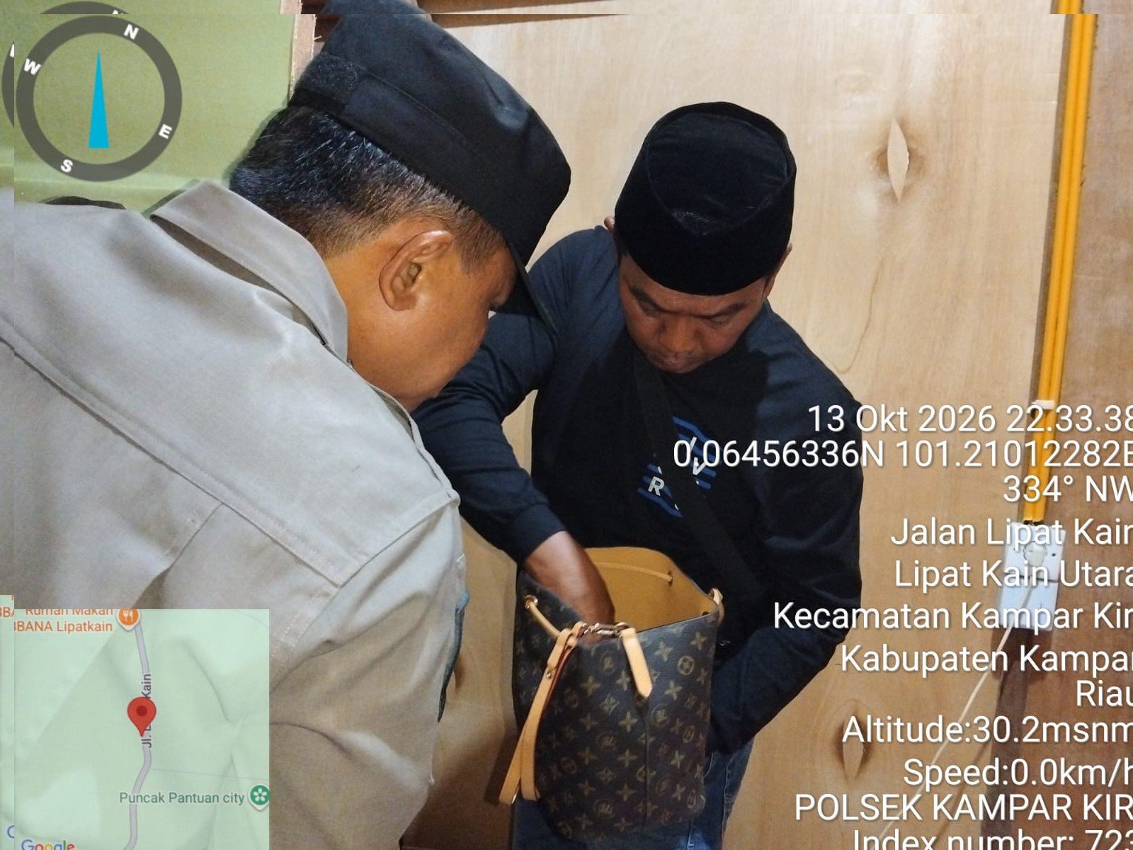 Polsek Kampar Kiri Razia Caffe di Lipat Kain Utara, Polisi Pastikan Tak Temukan Narkotika