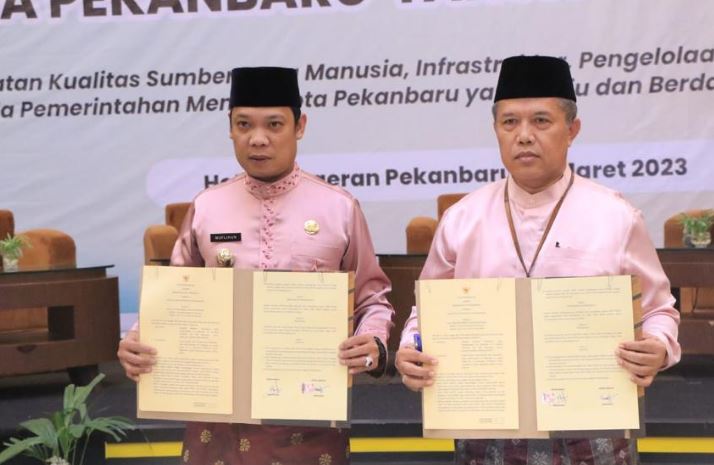 Pemko dan BPS Kota Pekanbaru Tandatangani Nota Kesepahaman (MoU)