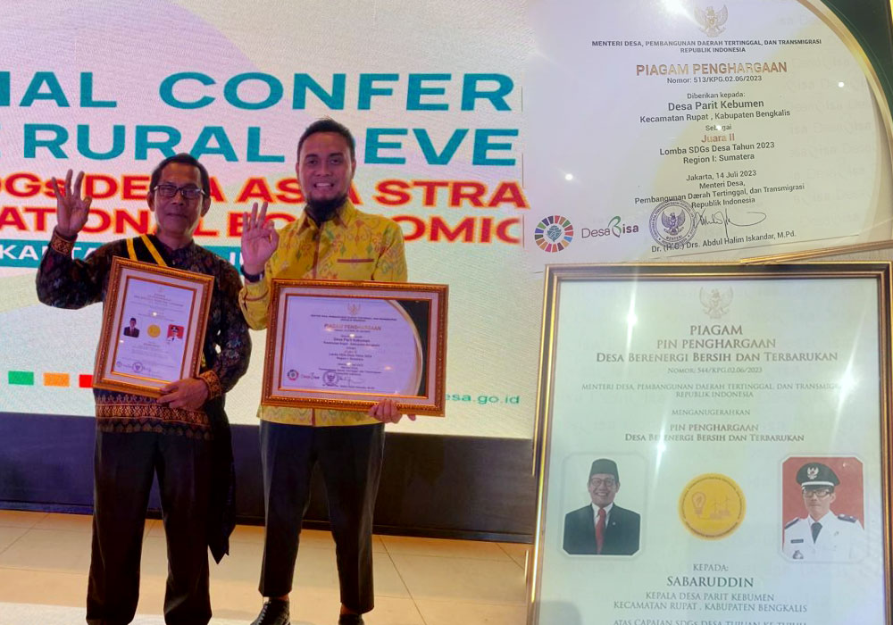 Parit Kebumen Raih Juara II Lomba SDGS Nasional, Bupati Kasmarni Ucapkan Selamat