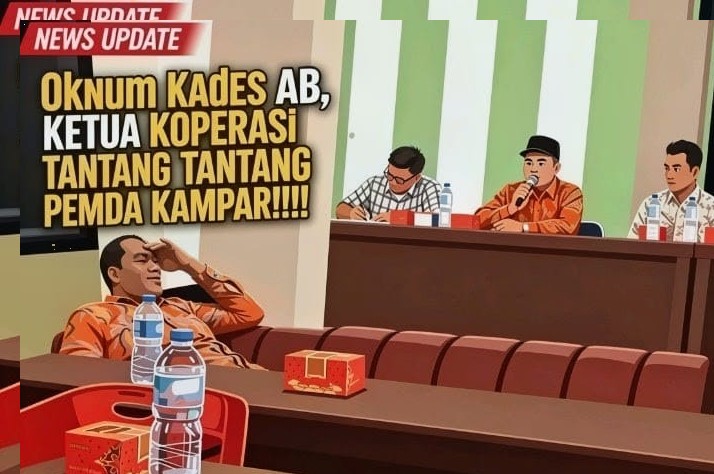 Usai Rapat Koperasi Produsen Amanah Kuntu Toeroba Memanas, Pernyataan Oknum Kades Inisial AB Dinilai Menantang Bupati Kampar?