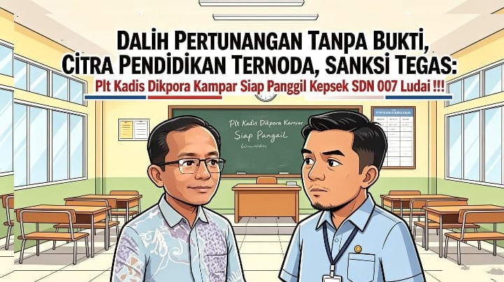Tomas: Citra Pendidikan Ternoda, Pihak Terkait Diminta Sanksi Tegas: Plt Kadis Dikpora Kampar Siap Panggil Kepsek SDN 007 Ludai !!!